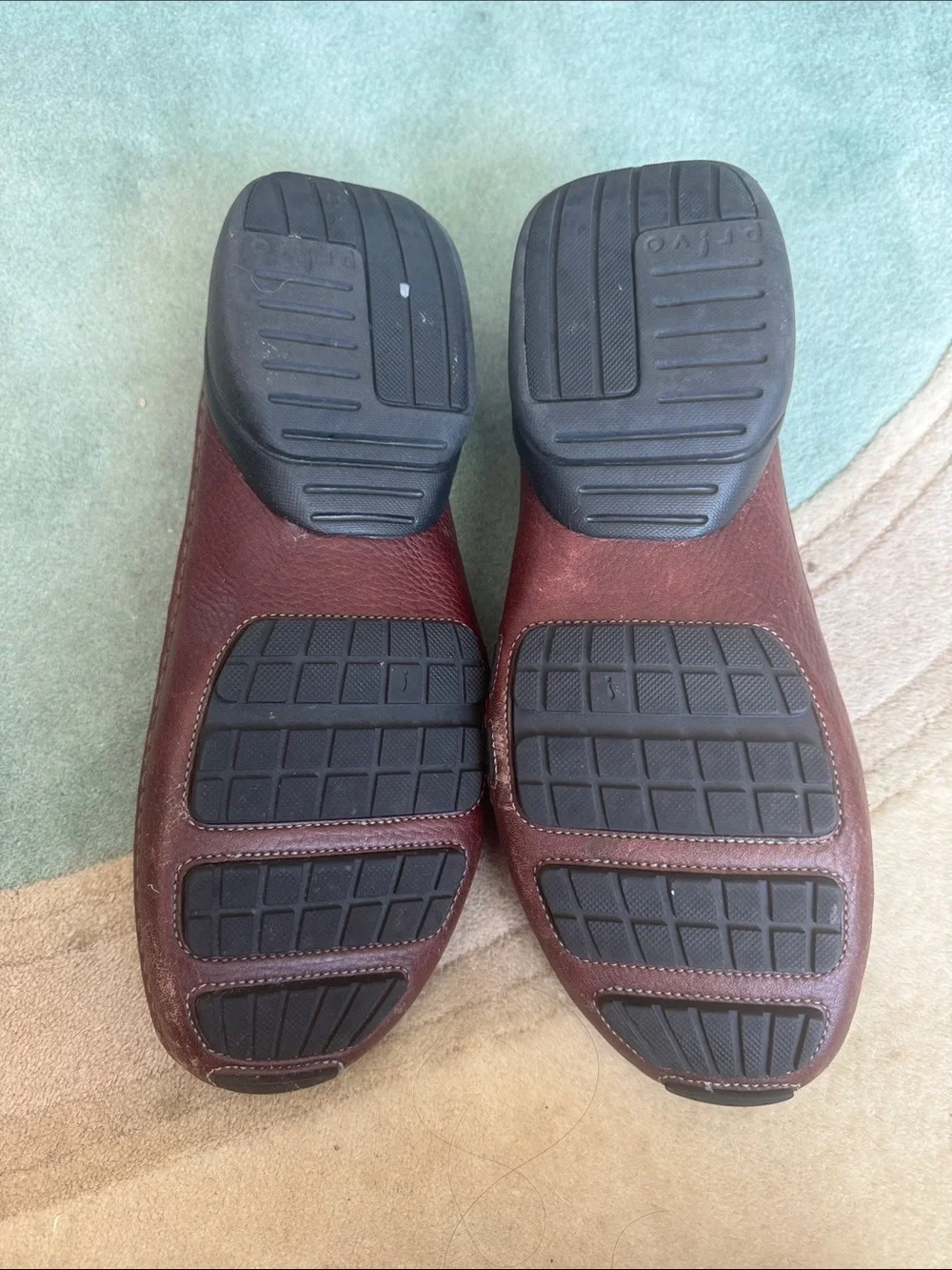 Clarks Men's Burgundy Brown Leather Slip-On Loafers